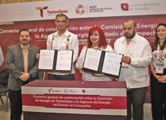 Firman Américo y Layda convenio para impulsar el desarrollo energético