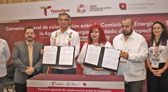 Firman Américo y Layda convenio para impulsar el desarrollo energético