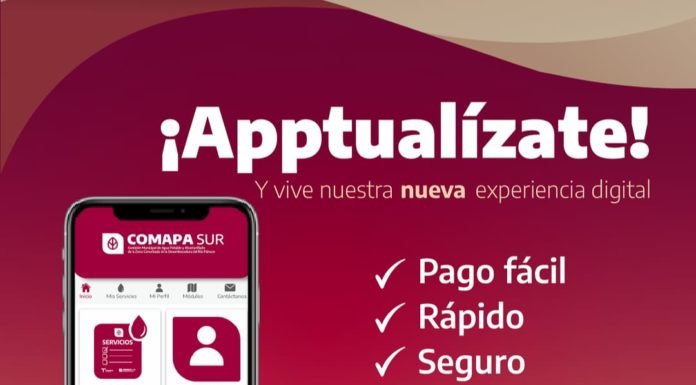 CON UNA NUEVA APP, COMAPA SUR DARÁ MAYORES FACILIDADES A LOS USUARIOS