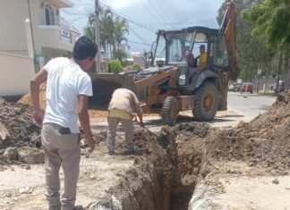 COMAPA SUR EMPRENDE IMPORTANTES ACCIONES EN UN SECTOR DE CIUDAD MADERO