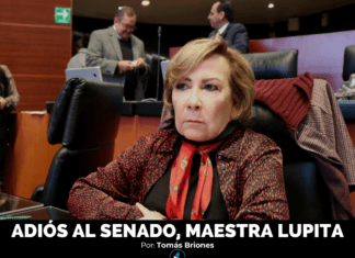 ADIÓS AL SENADO, MAESTRA LUPITA