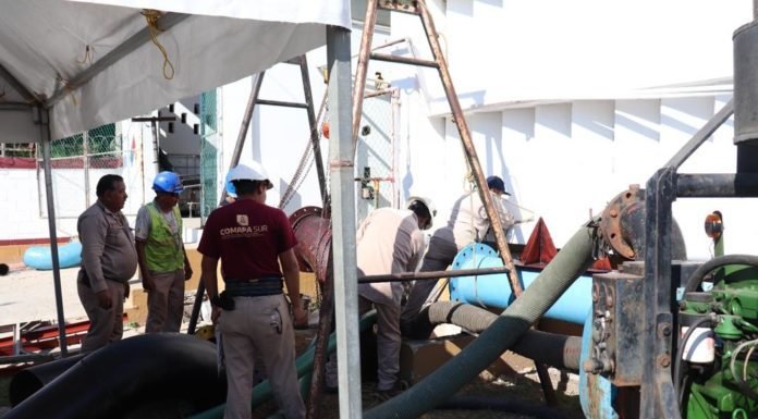 Realiza COMAPA Sur trabajos de mejoramiento en la bocatoma de la Laguna del Chairel