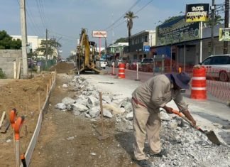 Atiende COMAPA Sur importante obra en la Avenida Monterrey