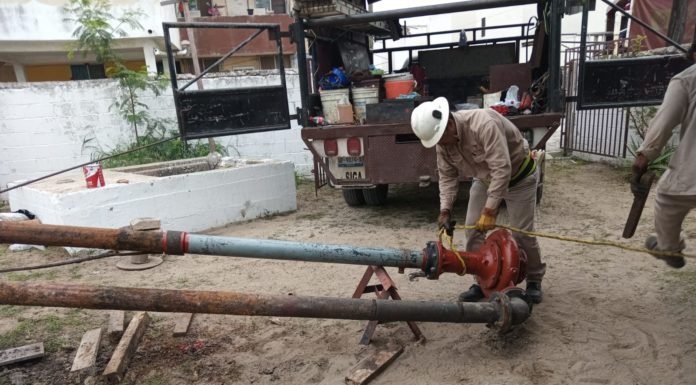 Permanente mantenimiento de cárcamos de COMAPA SUR