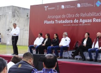 Inicia gobernador rehabilitación de Planta Tratadora de Aguas en Nuevo Laredo