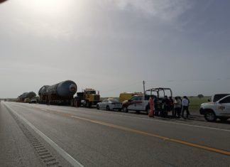 Circulación cerrada en Carretera Federal 81 por traslado de calderas