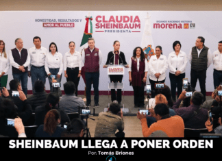 SHEINBAUM LLEGA A PONER ORDEN
