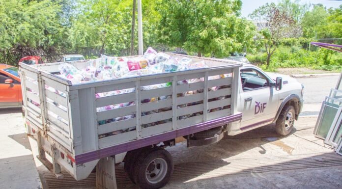Reúne DIF Tamaulipas más de 17 toneladas de víveres para las familias afectadas por “Alberto”