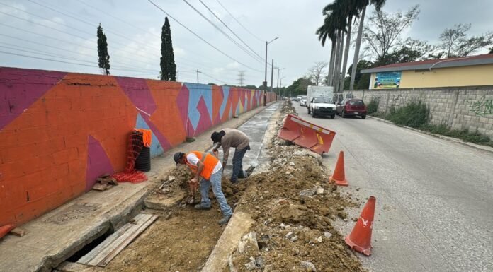 Beneficia COMAPA SUR un amplio sector de la zona norte con la reposición de una línea de drenaje