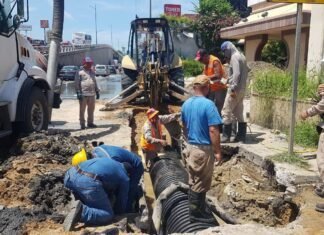 Concluye COMAPA SUR trabajos de reposición de un colector en la Avenida Hidalgo
