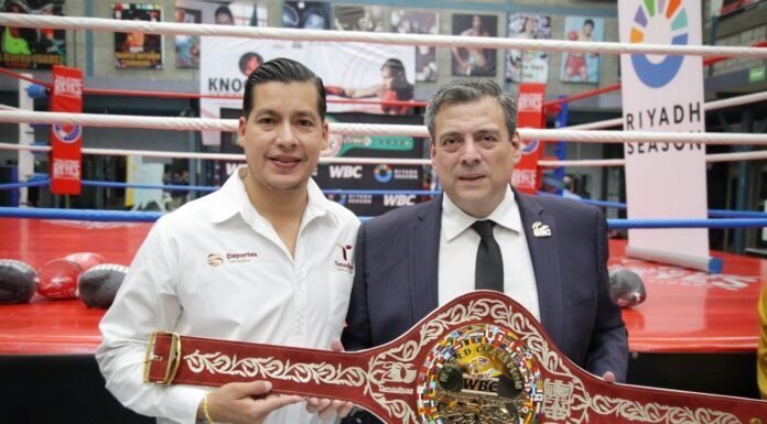 Presentan segunda edición del Cinturón Tamaulipas para la pelea entre “Canelo” Álvarez y Edgar Berlanga