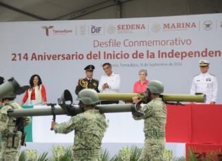 Presidió Américo Villarreal desfile cívico-militar por el 214 aniversario del inicio de la independencia