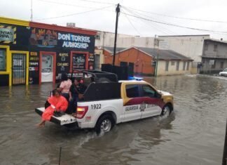 Activa Guardia Estatal Plan Tamaulipas en Matamoros por huracán Francine