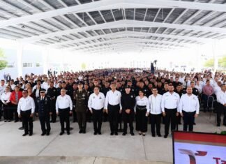 Preside gobernador ceremonia de graduación de cadetes que se incorporan a la Guardia Estatal