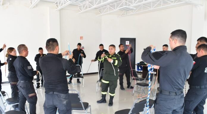 Continúa Guardia Estatal preparación para atender diferentes emergencias