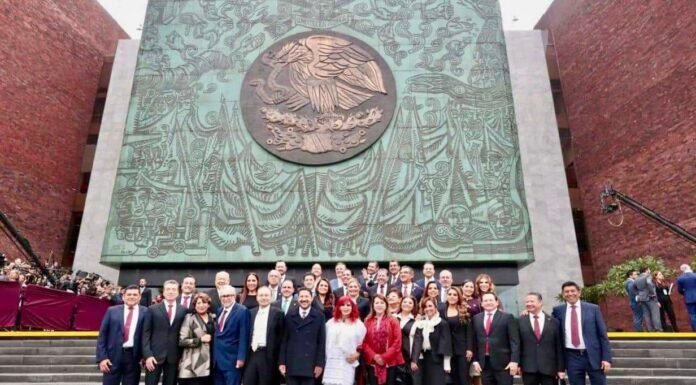 Asiste Américo Villarreal a toma de posesión de Claudia Sheinbaum