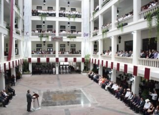 Inaugura Américo rehabilitación de Palacio de Gobierno de Tamaulipas y devela escudos de los 43 municipios