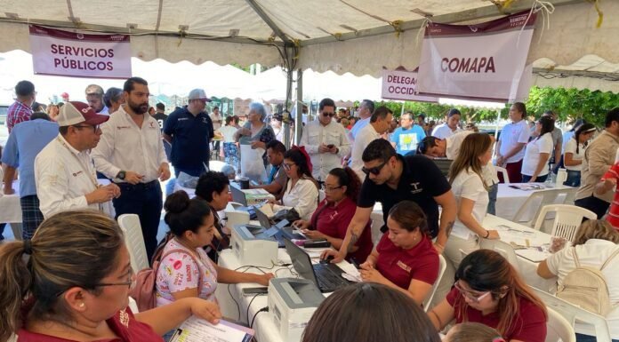 Participa COMAPA SUR en Jornada del Bienestar del municipio de Tampico