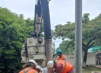 Permanente desazolve de cárcamos a cargo de COMAPA Sur