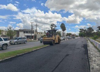 Rehabilita Obras Públicas principales avenidas en Matamoros