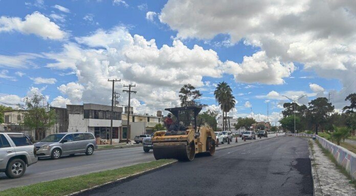 Rehabilita Obras Públicas principales avenidas en Matamoros