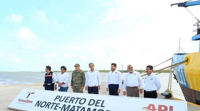 Supervisa gobernador avances del Puerto del Norte en Matamoros