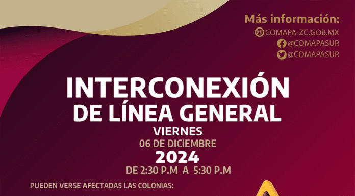 AVISO DE CORTE: Colonias El Polvorín, Fracc. Victoria, Del Valle y Del Maestro