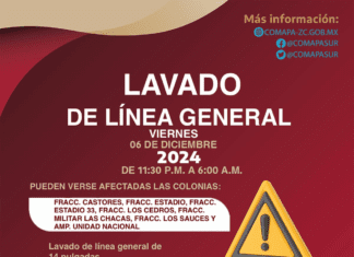 Aviso de Corte: Lavado de Línea General