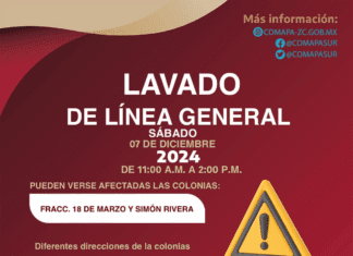 AVISO DE CORTE: Colonias Fracc. 18 de Marzo y Simón Rivera