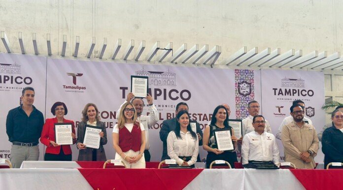 Firma Universidad Tecnológica del Mar de Tamaulipas Bicentenario convenio “Economía del Bienestar” con el Gobierno de Tampico