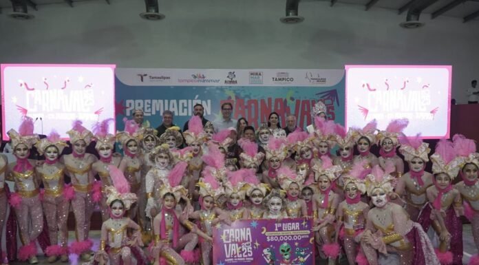 Entregó Secretaría de Turismo 1.3 mdp a lo mejor del Carnaval Tamaulipas 2025