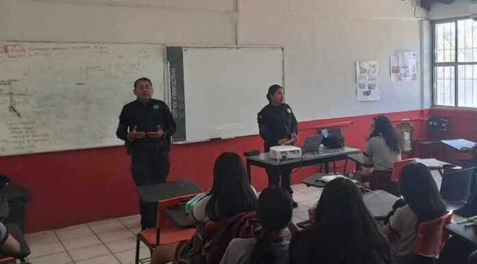 Previene Guardia Estatal de Género adicciones y acoso escolar con talleres informativos