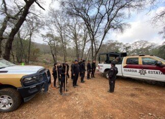 A través del Plan Tamaulipas se suma Guardia Estatal al combate del incendio forestal en la Biósfera El Cielo