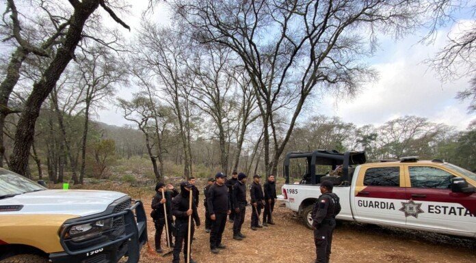 A través del Plan Tamaulipas se suma Guardia Estatal al combate del incendio forestal en la Biósfera El Cielo