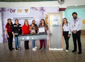 Continúa DIF Tamaulipas equipando desayunadores escolares y comedores comunitarios