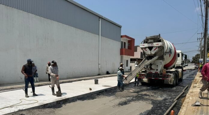 COMAPA SUR concluye obra de colector y avanza con pavimentación en la zona norte