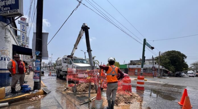 COMAPA SUR mejora suministro de agua en poblado sector de Ciudad Madero