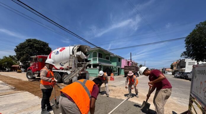 Avanza programa de reposición de pavimento de COMAPA SUR tras obras de mantenimiento hidrosanitario