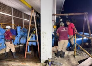 Con mantenimiento en la planta Laguna de la Puerta, COMAPA SUR fortalece su infraestructura hidráulica