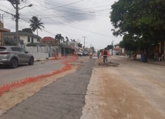 Avanza COMAPA SUR en su programa de reposición de pavimentos