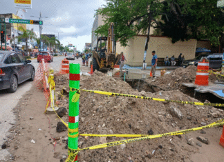 Avanza COMAPA SUR en la rehabilitación de colector sanitario en la zona centro de Ciudad Madero