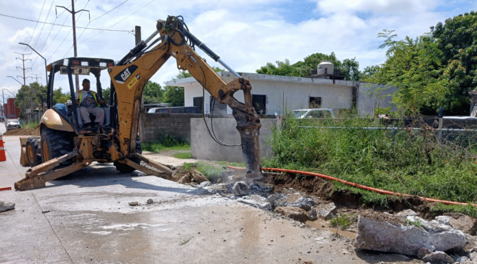 COMAPA Sur avanza en la modernización de colectores en la zona norte de Tampico