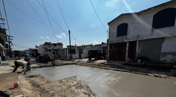 Cumple COMAPA SUR con la reposición de pavimentos tras obras hidrosanitarias