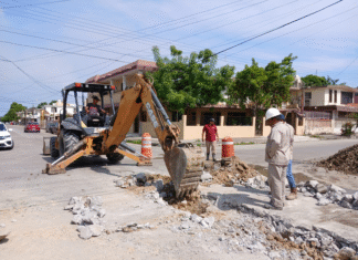 COMAPA SUR avanza en la rehabilitación de la red sanitaria en sectores de Ciudad Madero