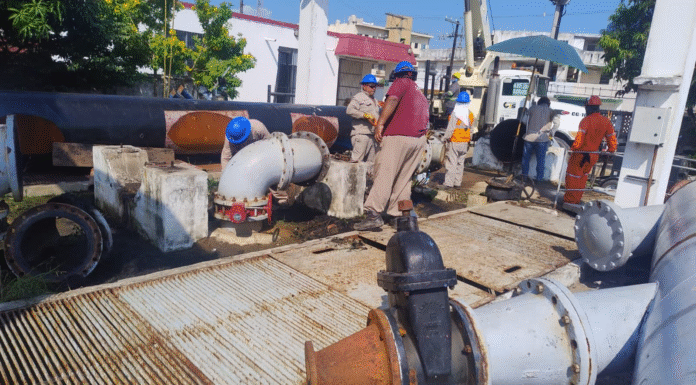 COMAPA Sur realiza trabajos integrales de mantenimiento en el Cárcamo Primavera