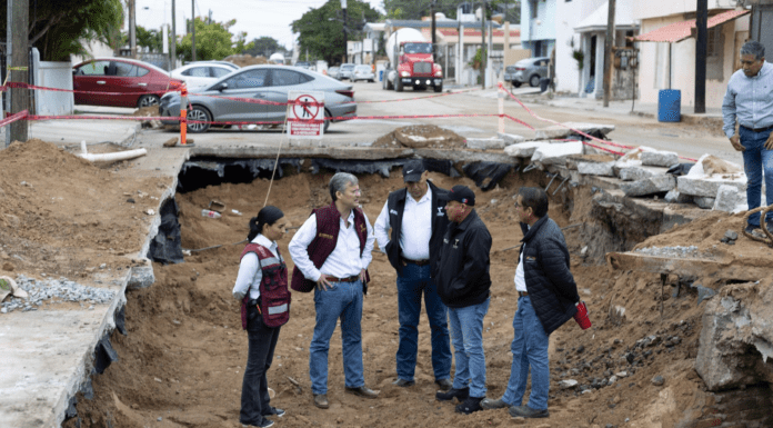 Supervisan avances de rehabilitación sanitaria en Ciudad Madero