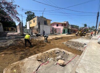 Avanzan obras de infraestructura urbana en Tampico en coordinación con autoridades y COMAPA SUR