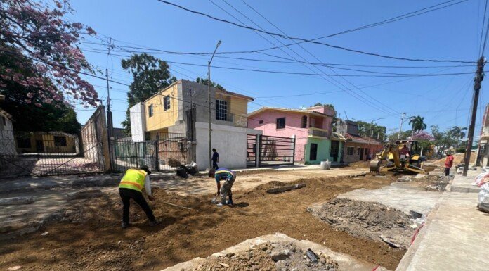 Avanzan obras de infraestructura urbana en Tampico en coordinación con autoridades y COMAPA SUR