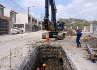 Avanza de manera significativa obra hidráulica en Tampico; se encuentra en etapa final