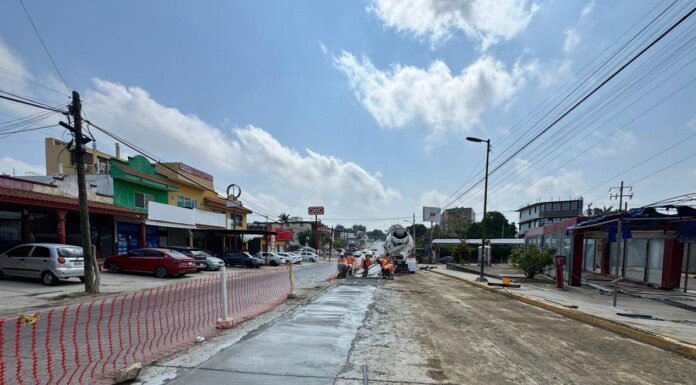 Impulsa COMAPA SUR reposición de pavimentos en vialidades estratégicas de Tampico